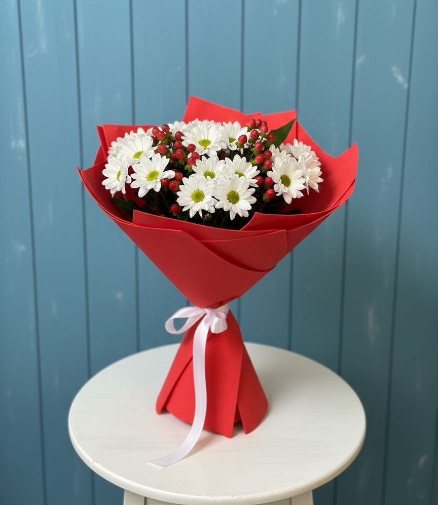 Букет цветов из: Хризантемы в Себежи