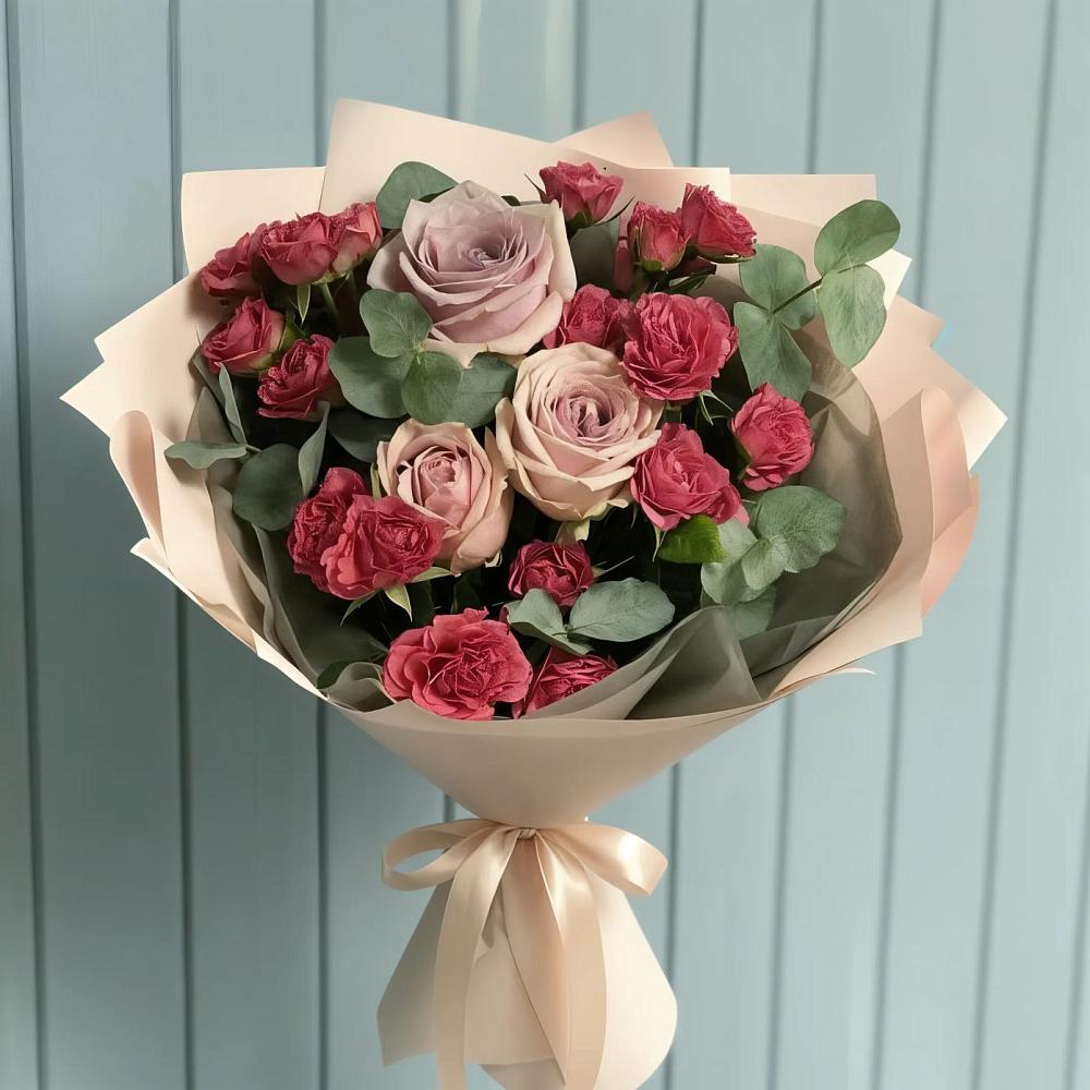 Букет цветов из: Гвоздики и Розы в Себежи