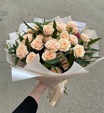 Букет Кремовые розы Латте в Себежи
