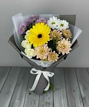 Букет цветов из:  Розы, Герберы и Хризантемы в Себежи