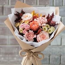 Букет цветов из:  Гвоздики, Хризантемы и Розы в Себежи