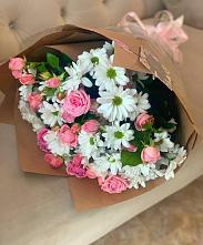 Букет цветов из:  Розы и Хризантемы в Себежи