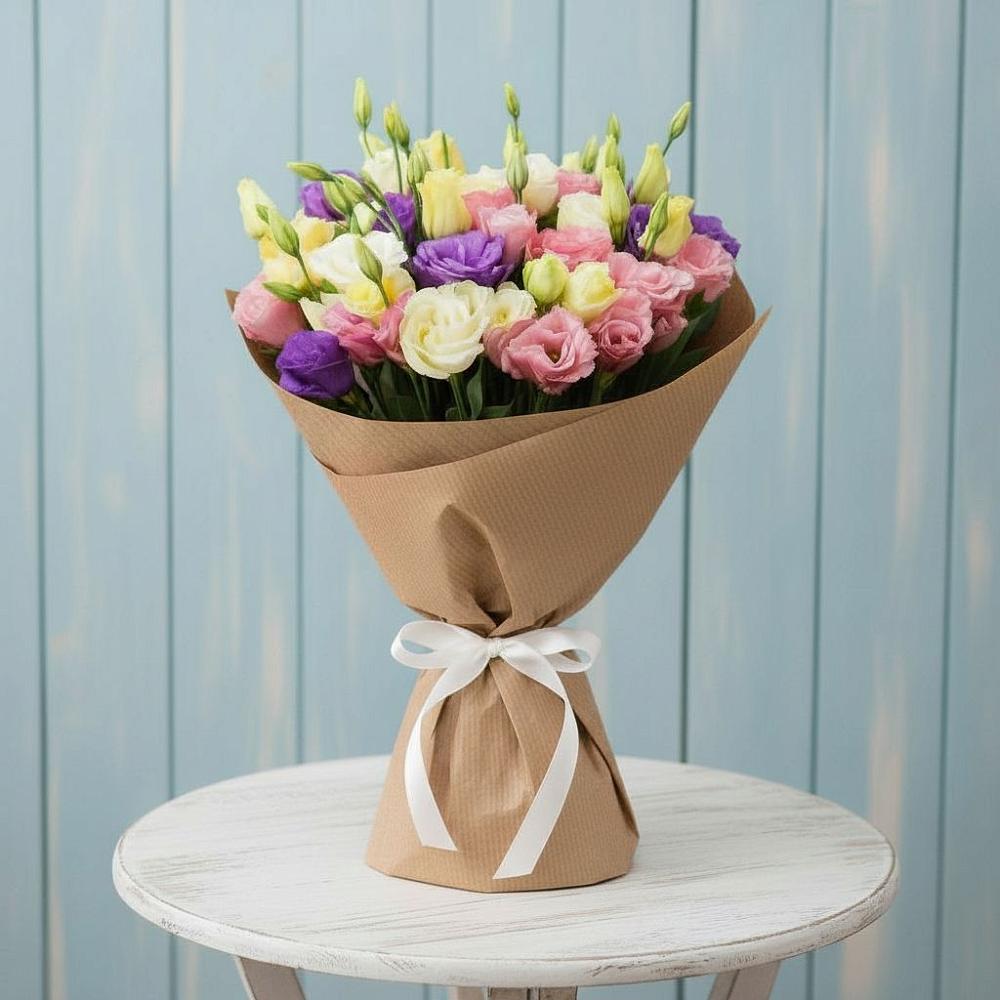 Букет цветов из: Лизиантусы в Себежи