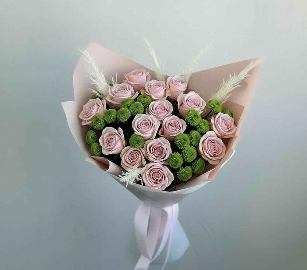 Букет цветов из: Розы и Хризантемы в Себежи