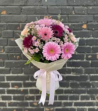 Букет цветов из:  Герберы и Хризантемы #REPLACE_PRED# Себежи
