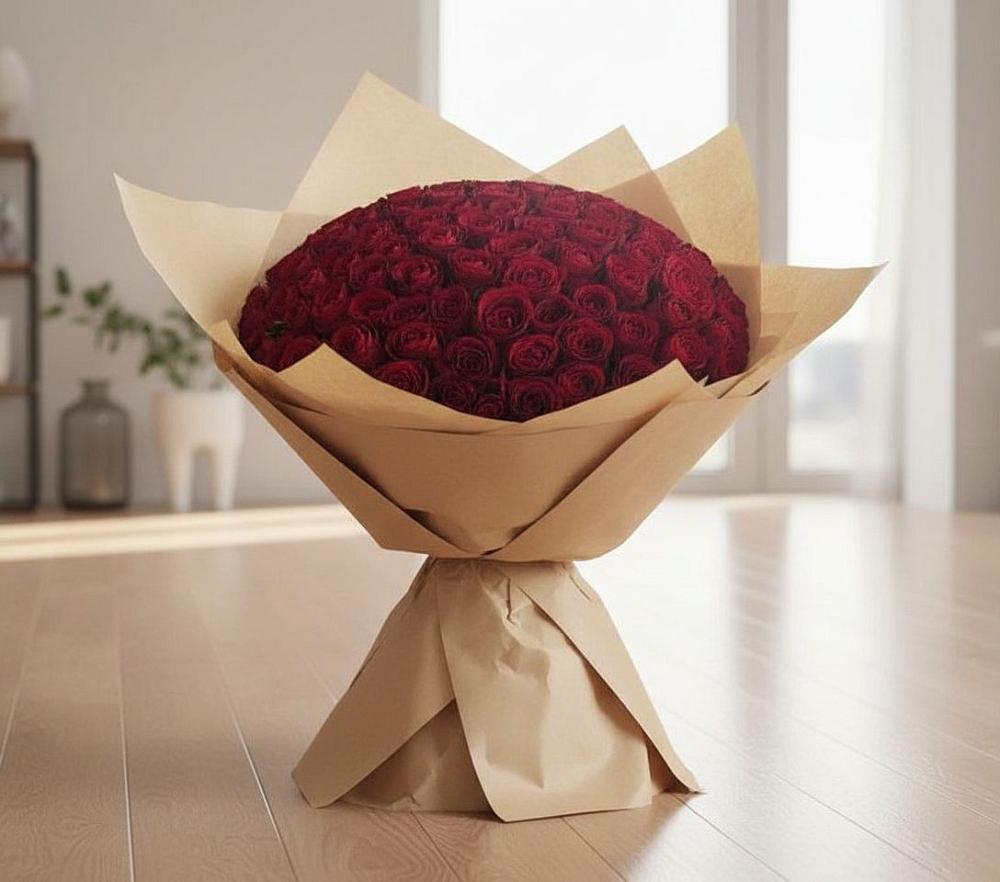 Букет 101 Красная роза в Себежи