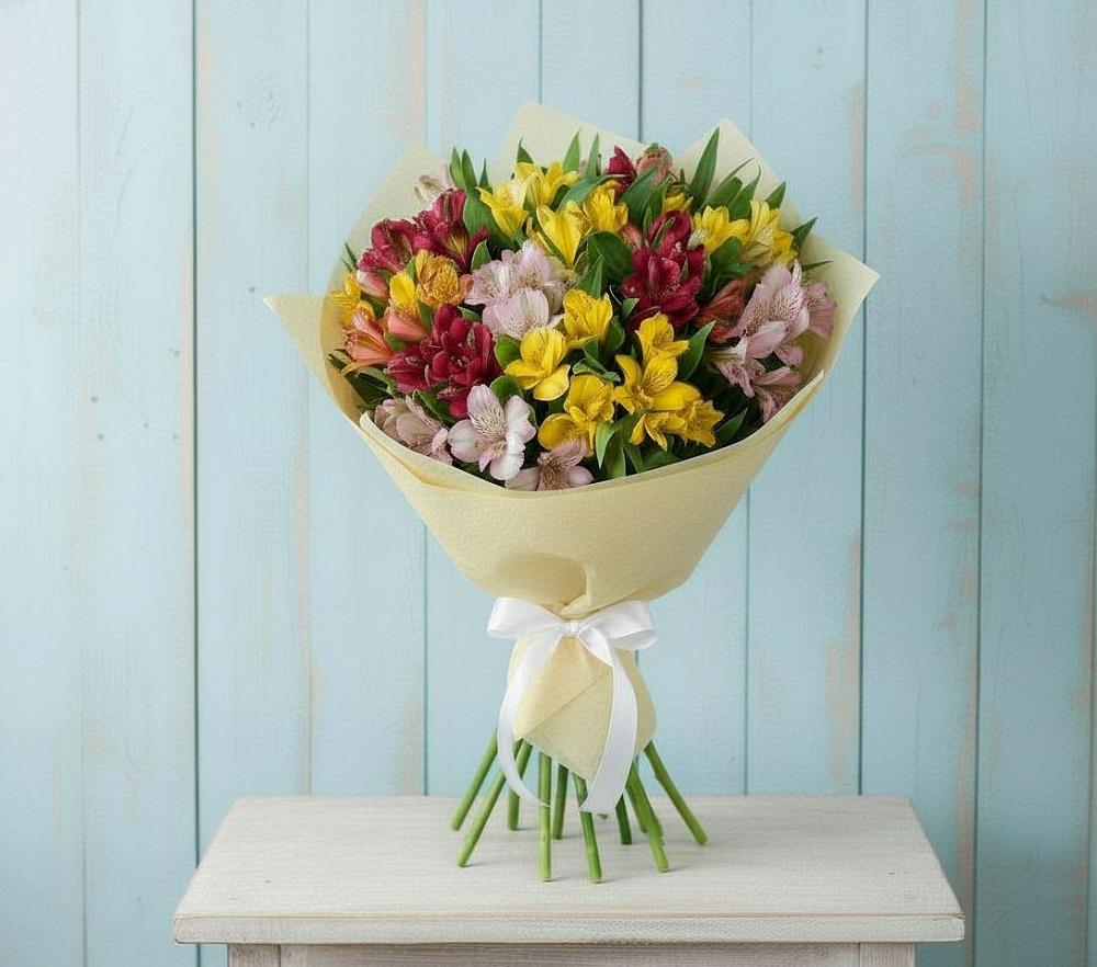 Букет цветов из: Альстромерии в Себежи
