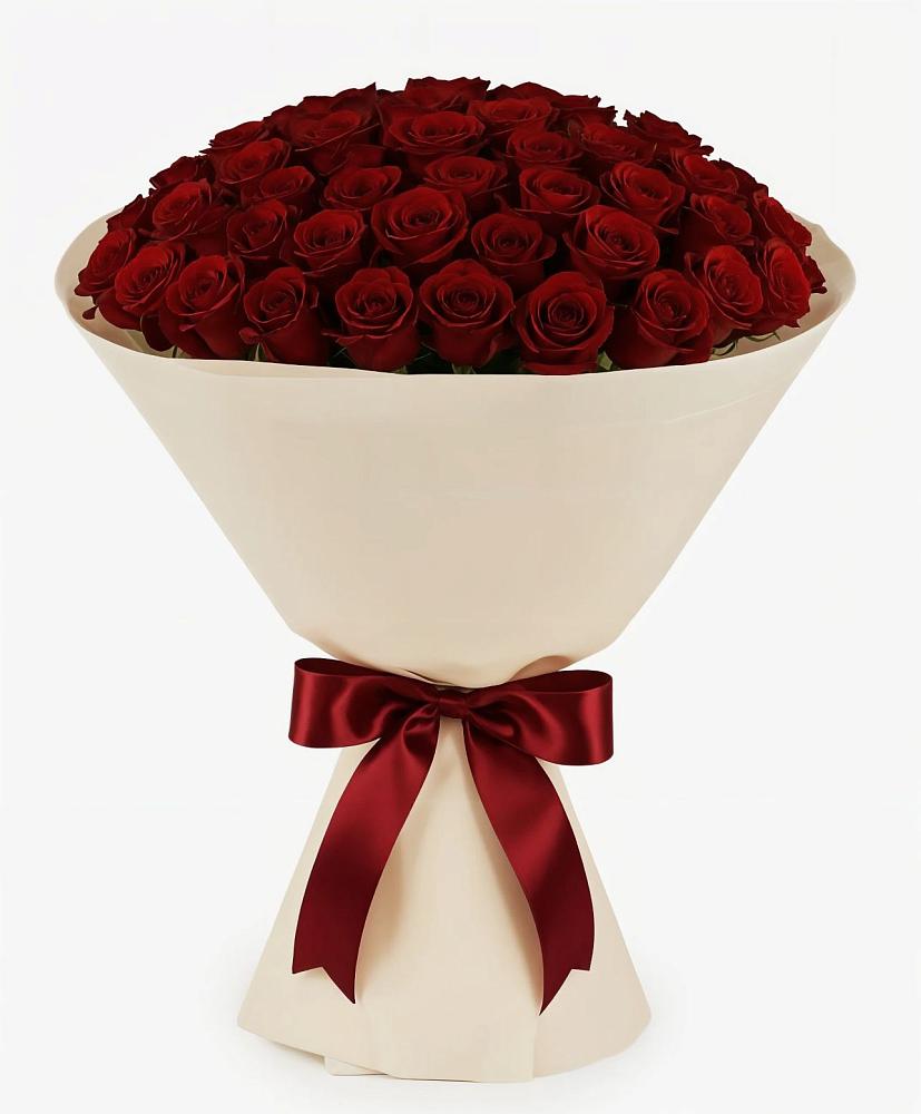 Букет 101 Бордовая роза Блэк Бакарра в Себежи