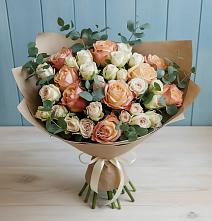 Букет цветов из:  Альстромерии и Розы #REPLACE_PRED# Себежи